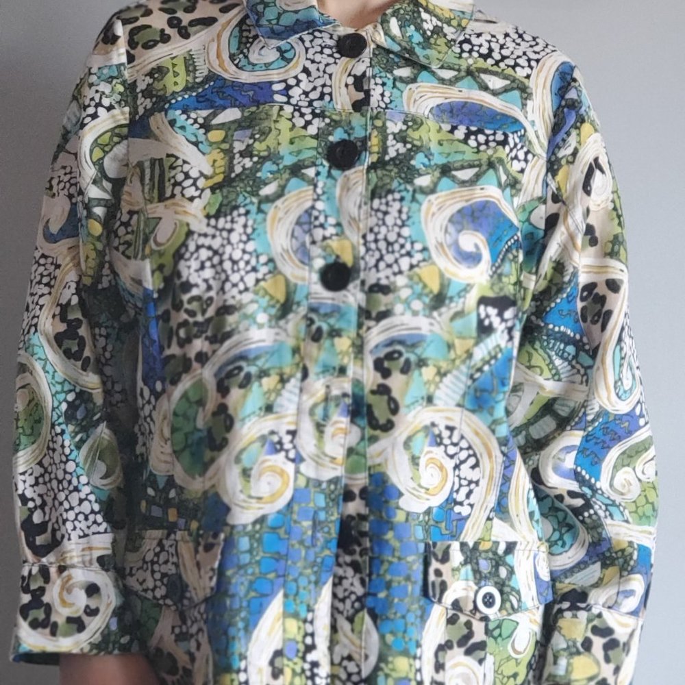 Spring Floral Linen Blend Jacket